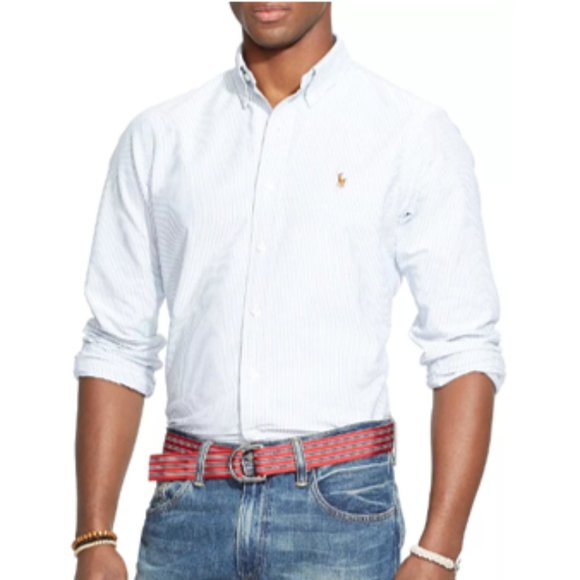 Ralph Lauren Other - NWT - Ralph Lauren Oxford Dress Shirt White & Blue